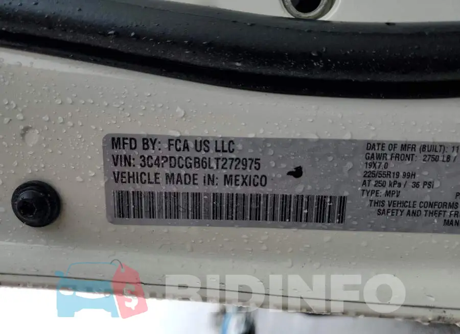 3C4PDCGB6LT272975 Photo# 12