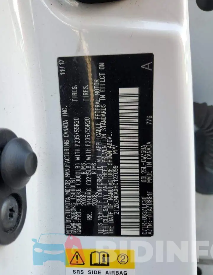 2T2BZMCAXHC127099 Photo# 13