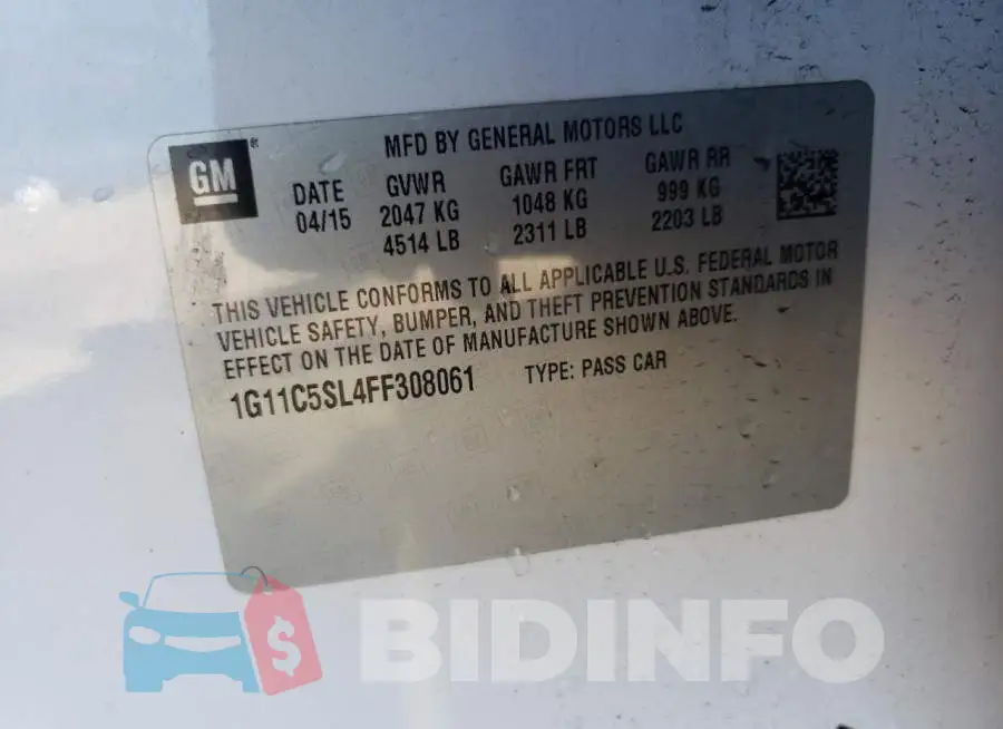 1G11C5SL4FF308061 Photo# 13