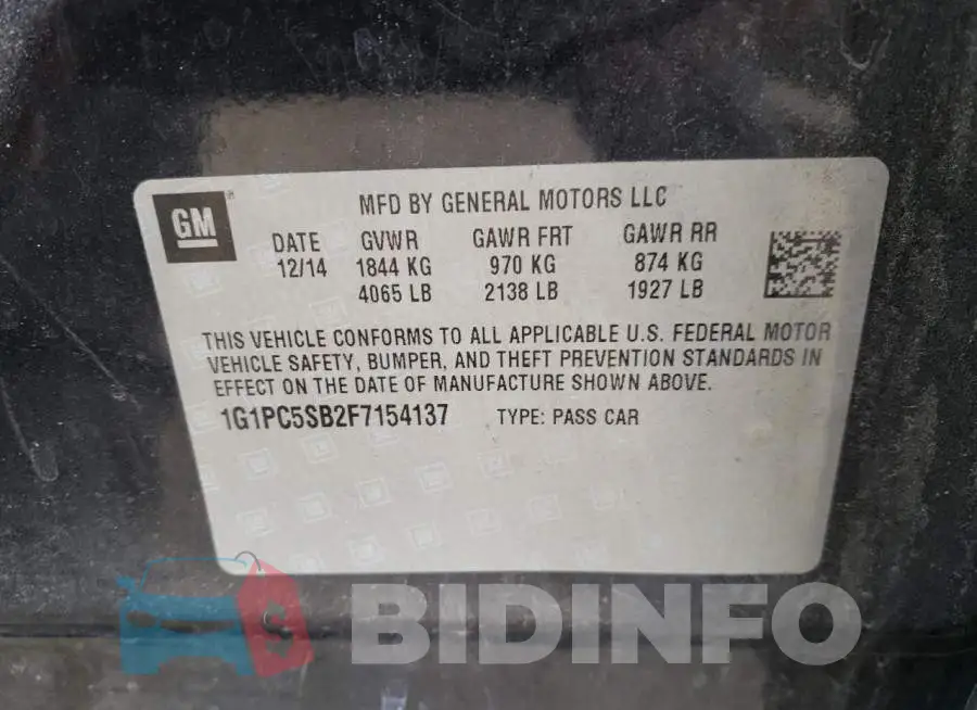 1G1PC5SB2F7154137 Photo# 12
