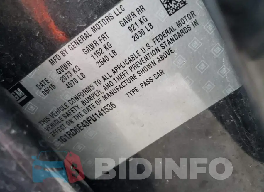 1G1RD6E43FU141536 Photo# 12