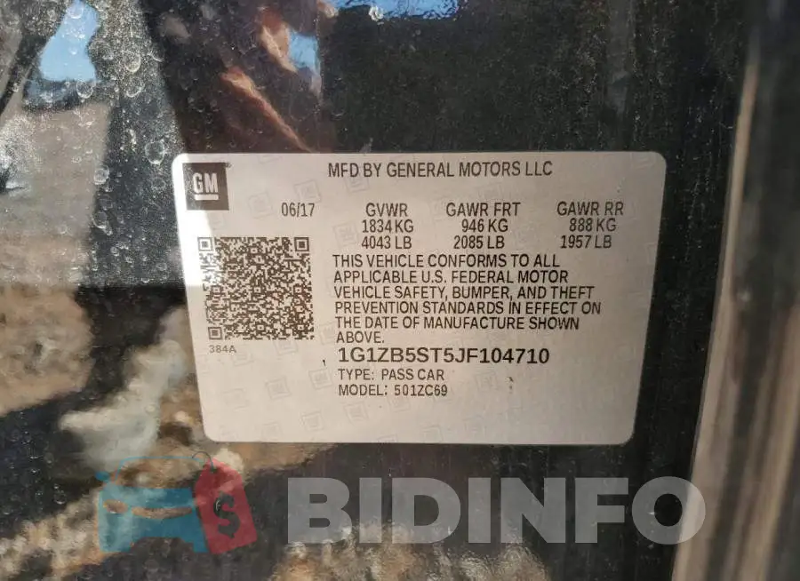 1G1ZB5ST5JF104710 Photo# 12