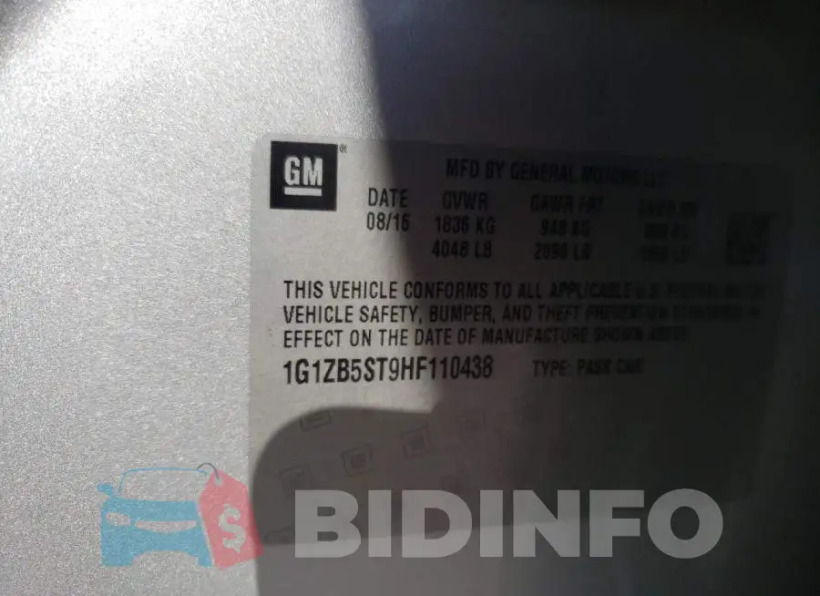 1G1ZB5ST9HF110438 Photo# 12