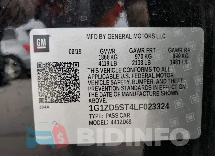 1G1ZD5ST4LF023324 Photo# 12