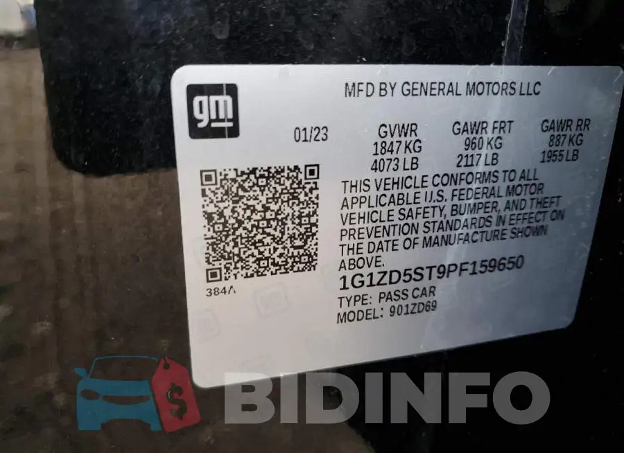 1G1ZD5ST9PF159650 Photo# 12