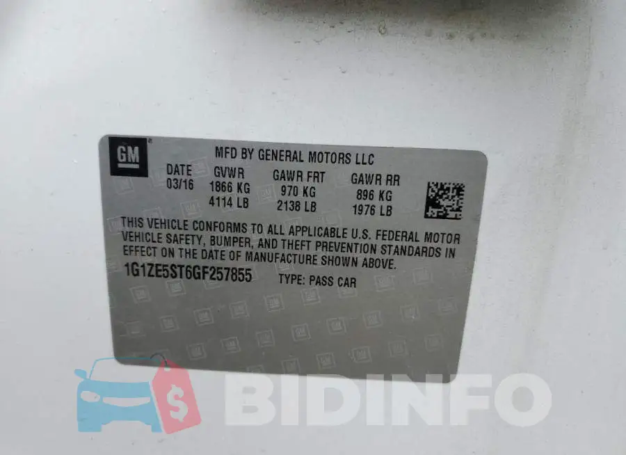 1G1ZE5ST6GF257855 Photo# 12