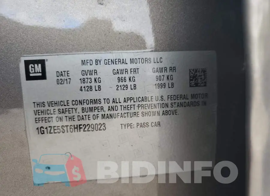 1G1ZE5ST6HF229023 Photo# 12