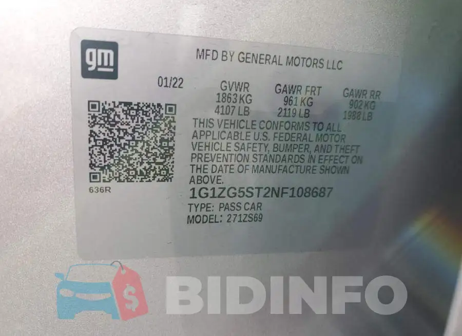 1G1ZG5ST2NF108687 Photo# 12