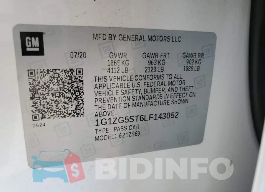 1G1ZG5ST6LF143052 Photo# 12