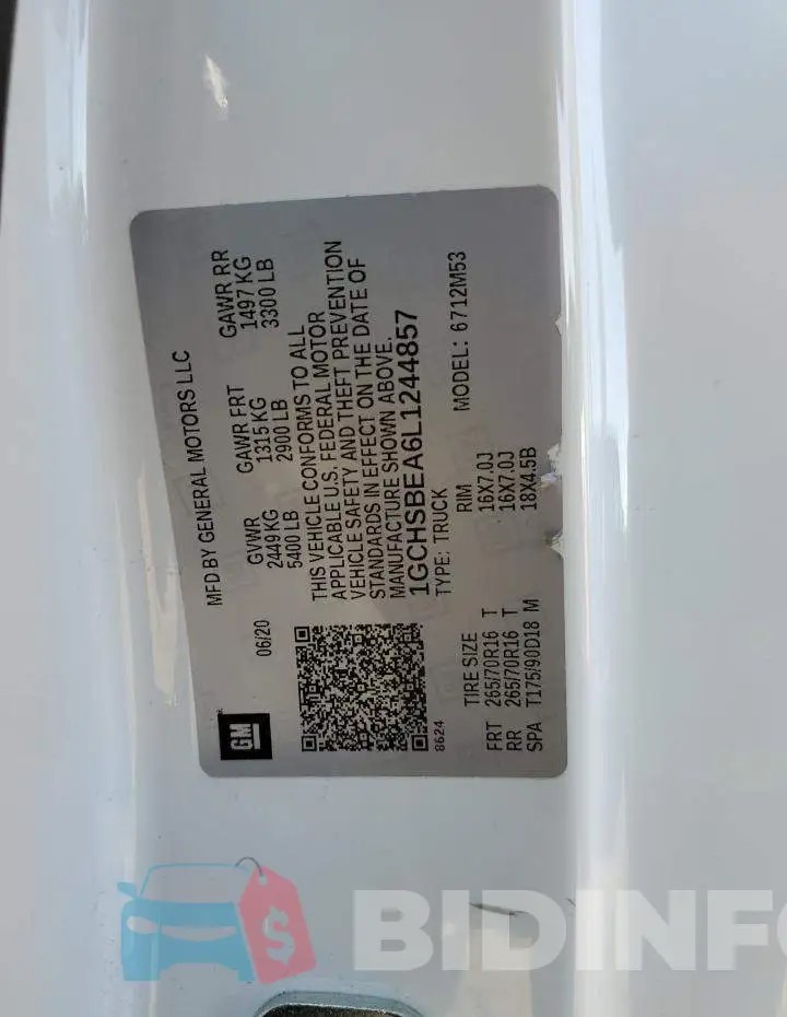 1GCHSBEA6L1244857 Photo# 12
