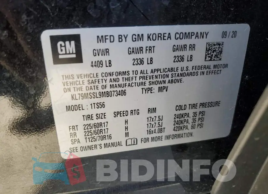 KL79MSSL9MB073406 Photo# 13