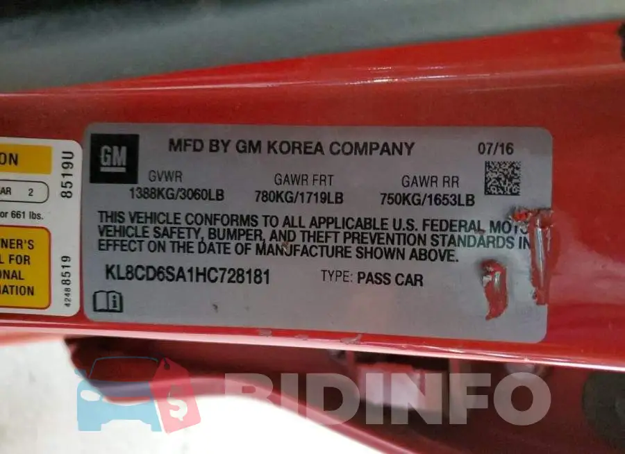 KL8CD6SA1HC728181 Photo# 13