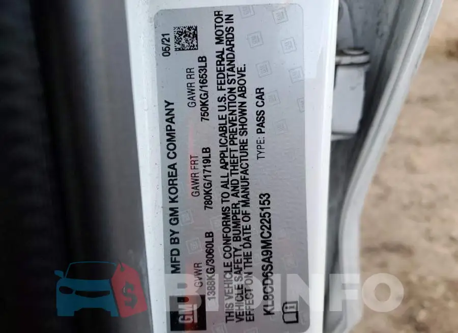 KL8CD6SA9MC225153 Photo# 12