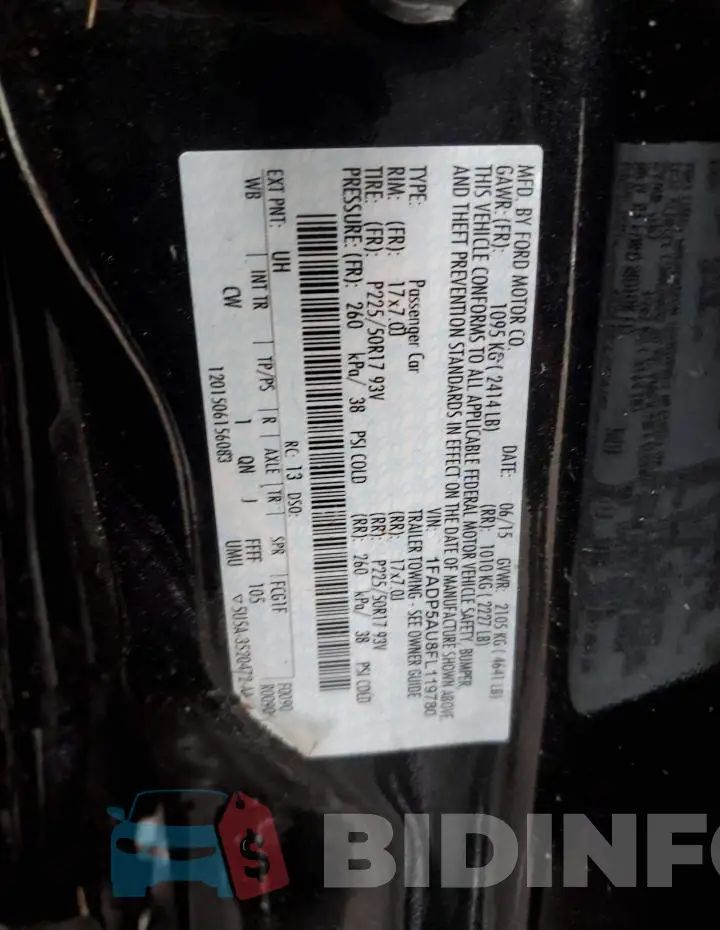1FADP5AU8FL119780 Photo# 12