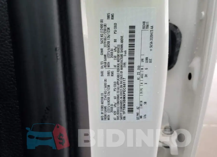 1FT8W3BMXPEC68117 Photo# 12