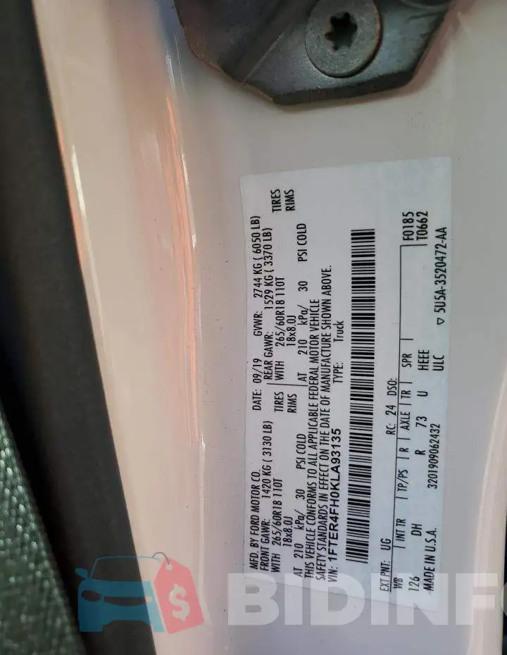 1FTER4FH0KLA93135 Photo# 12