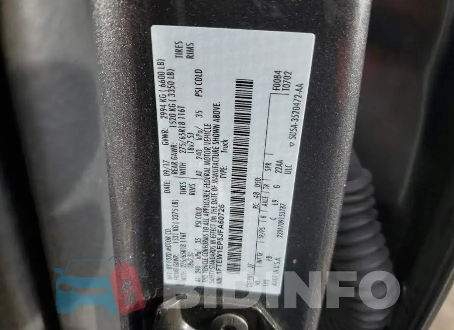 1FTEW1EP5JFA60726 Photo# 12
