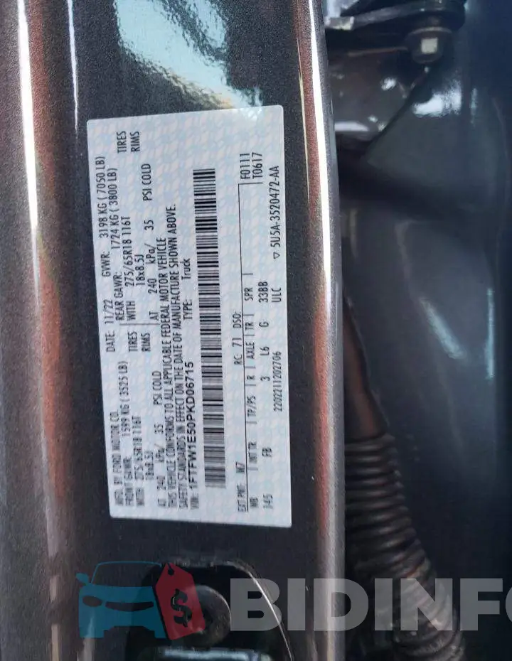 1FTFW1E50PKD06715 Photo# 12