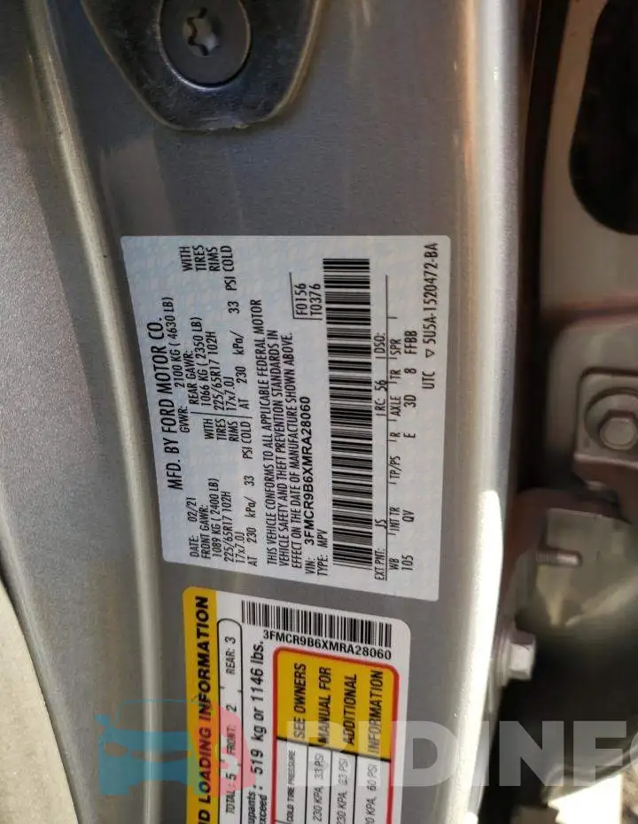 3FMCR9B6XMRA28060 Photo# 13