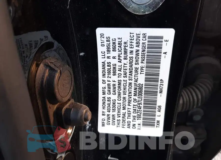 19XZE4F97LE006802 Photo# 12