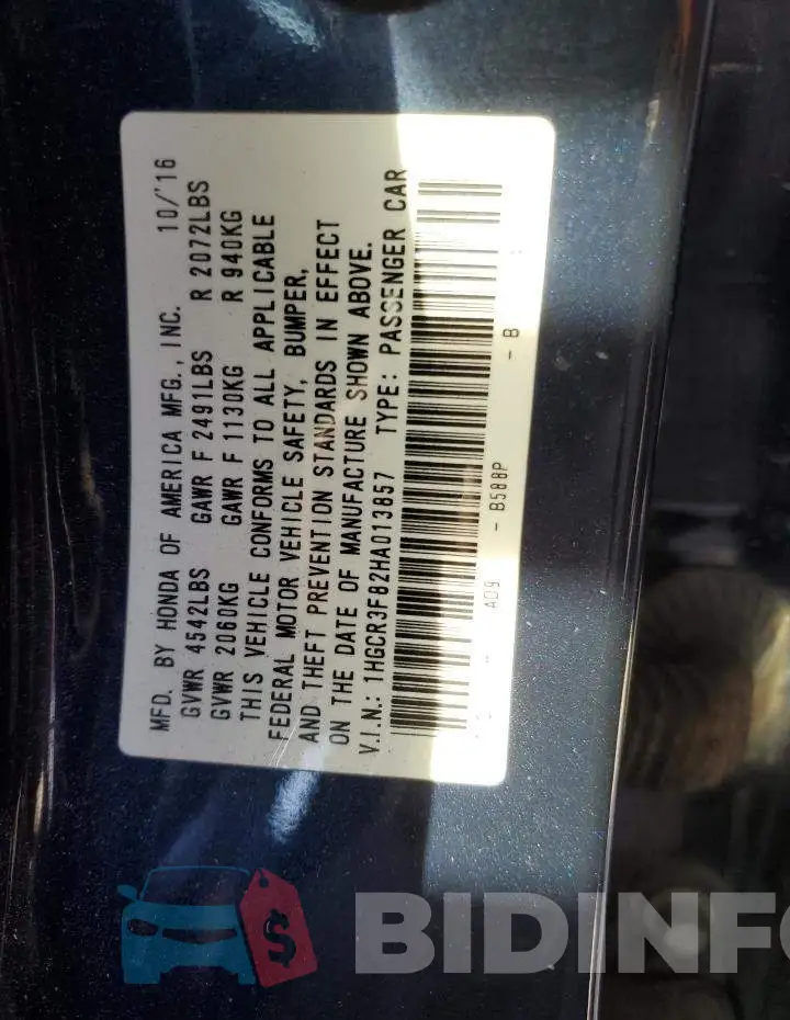 1HGCR3F82HA013857 Photo# 13