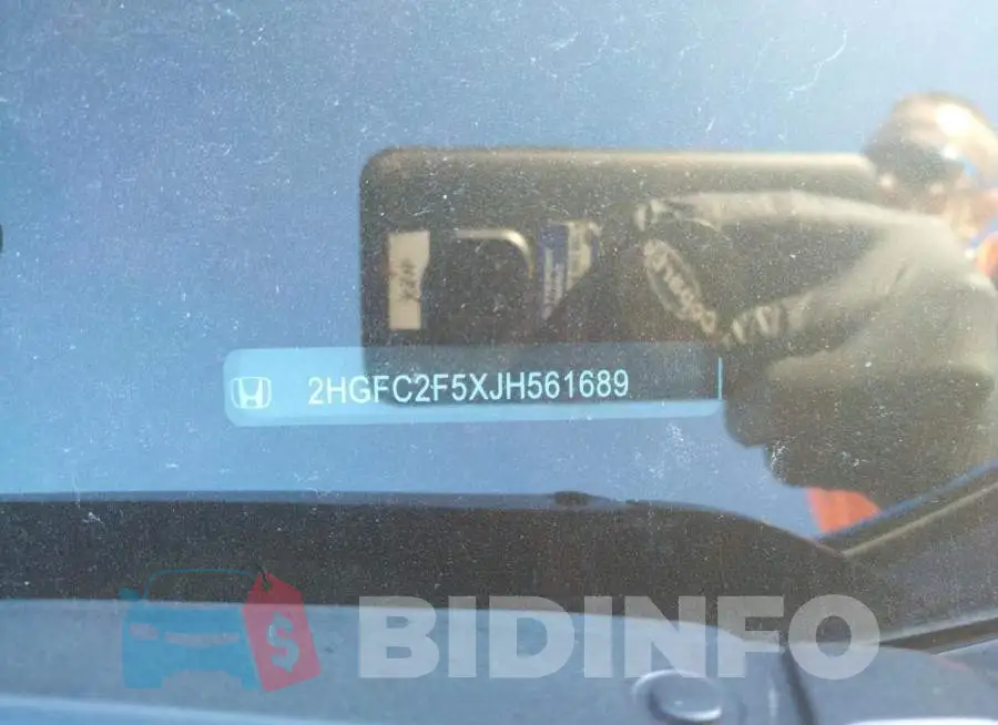 2HGFC2F5XJH561689 Photo# 12