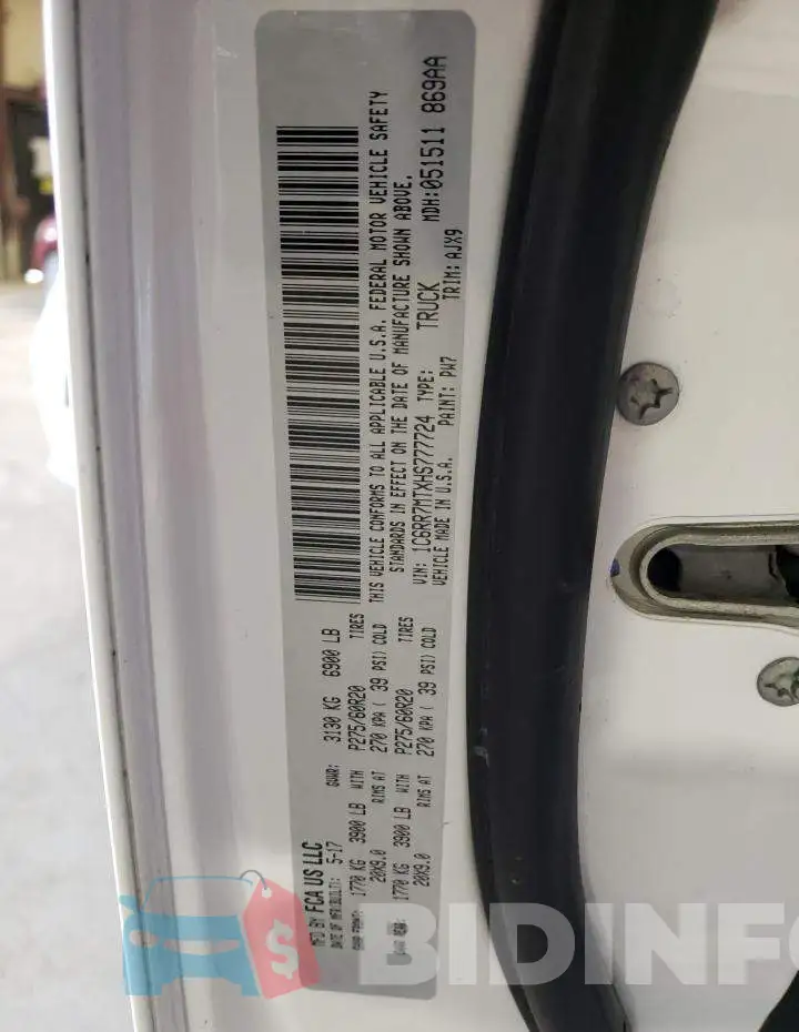 1C6RR7MTXHS777724 Photo# 12
