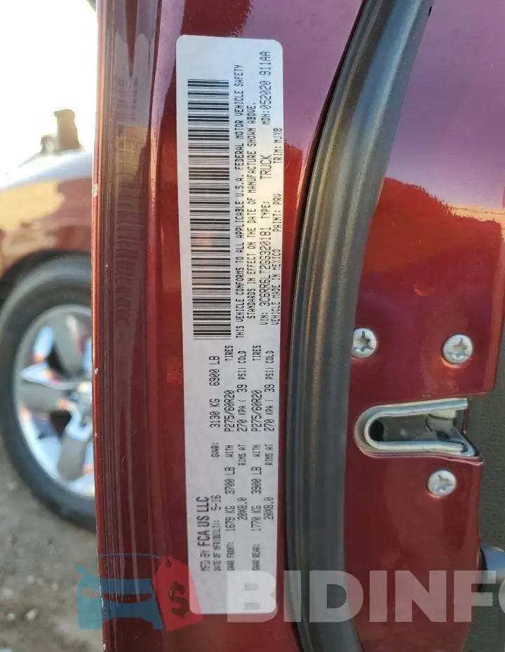 3C6RR6LT2GG320181 Photo# 12