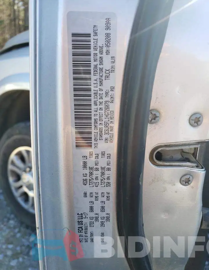 3C6UR5FL1HG726079 Photo# 12
