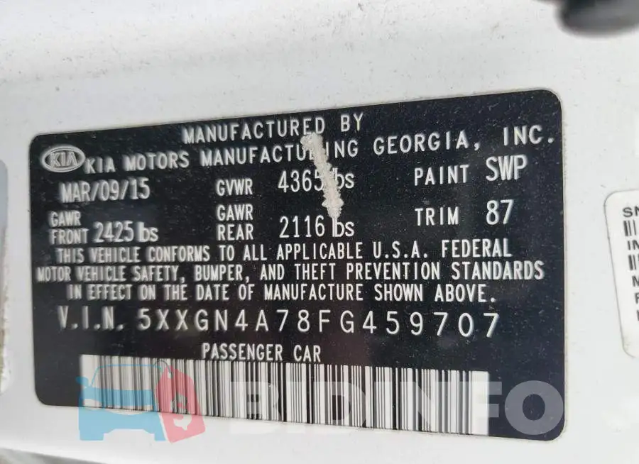 5XXGN4A78FG459707 Photo# 12