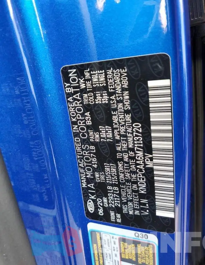 KNDEPCAA6M7113720 Photo# 14