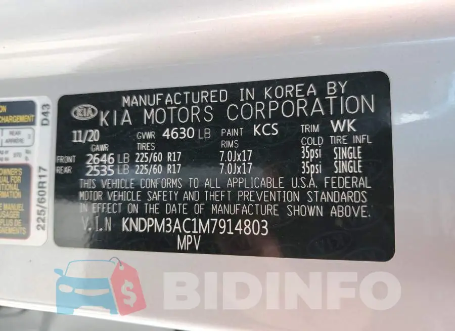 KNDPM3AC1M7914803 Photo# 13