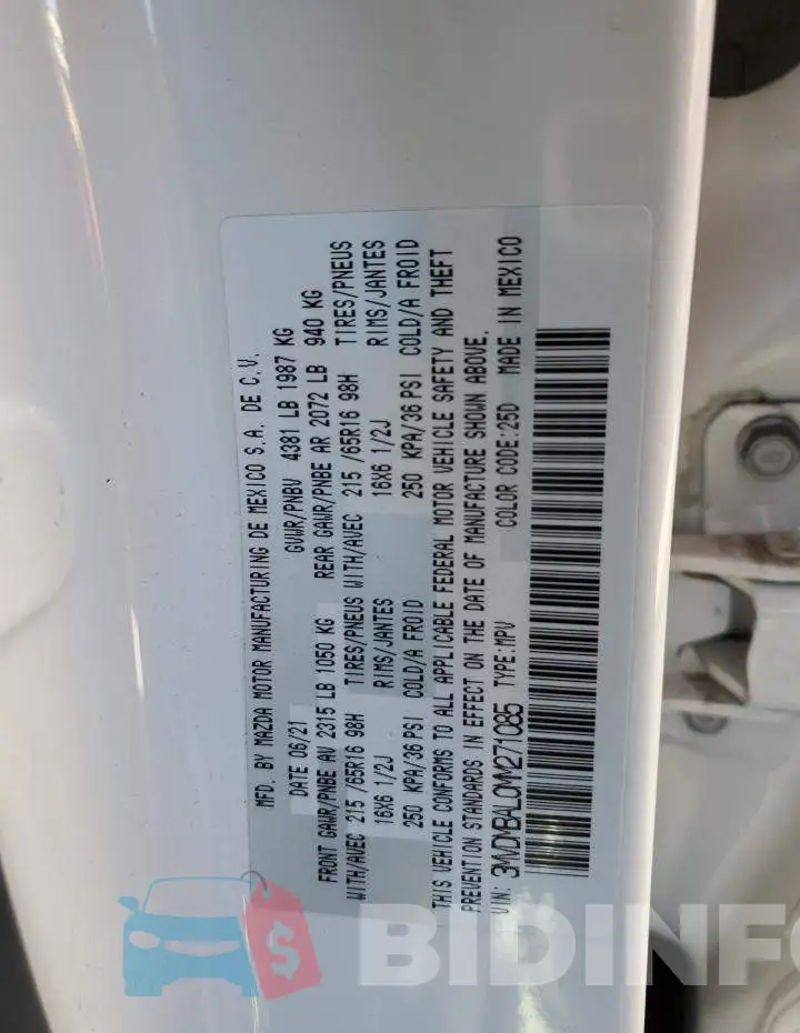 3MVDMBAL0MM271085 Photo# 13