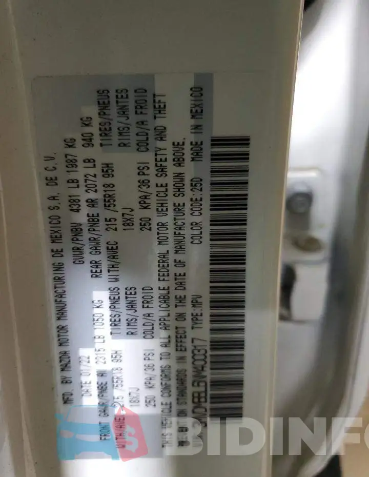 3MVDMBBL6NM400317 Photo# 13