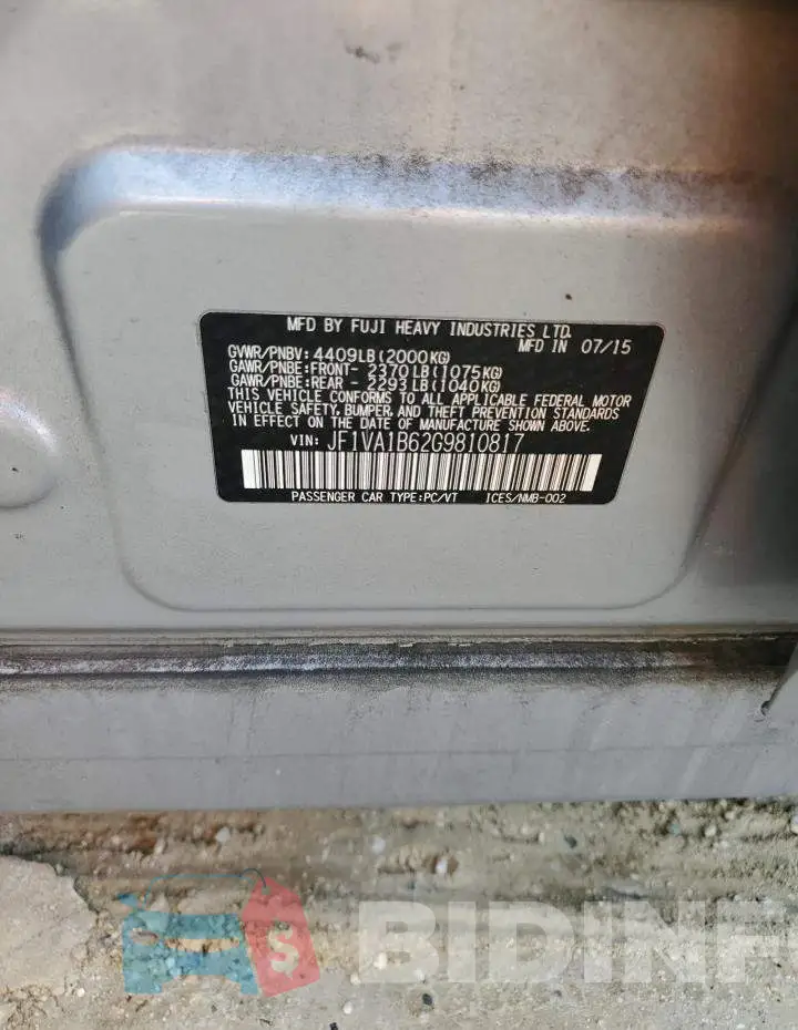 JF1VA1B62G9810817 Photo# 13