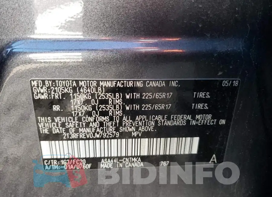 2T3RFREV0JW792579 Photo# 12