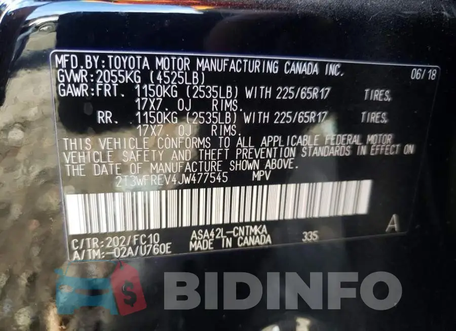 2T3WFREV4JW477545 Photo# 13