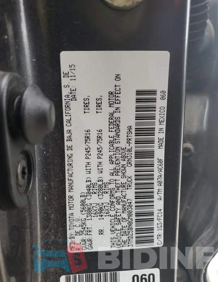 3TMDZ5BN0GM003047 Photo# 12