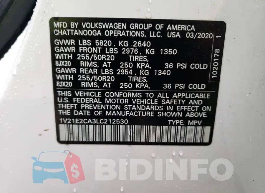 1V21E2CA3LC212530 Photo# 13