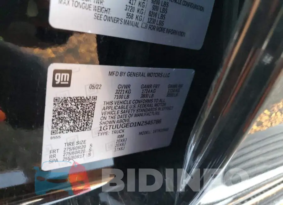 1GTUUGED1NZ545766 Photo# 12