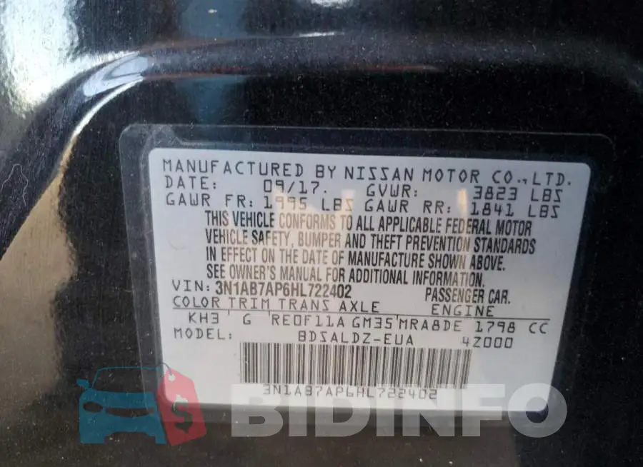 3N1AB7AP6HL722402 Photo# 13