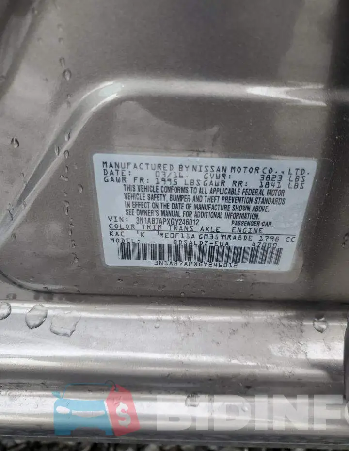 3N1AB7APXGY246012 Photo# 12