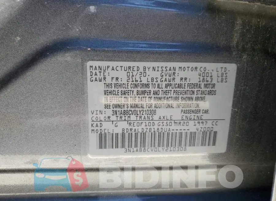 3N1AB8CV0LY210308 Photo# 13