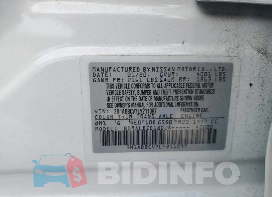 3N1AB8CV7LY211097 Photo# 12