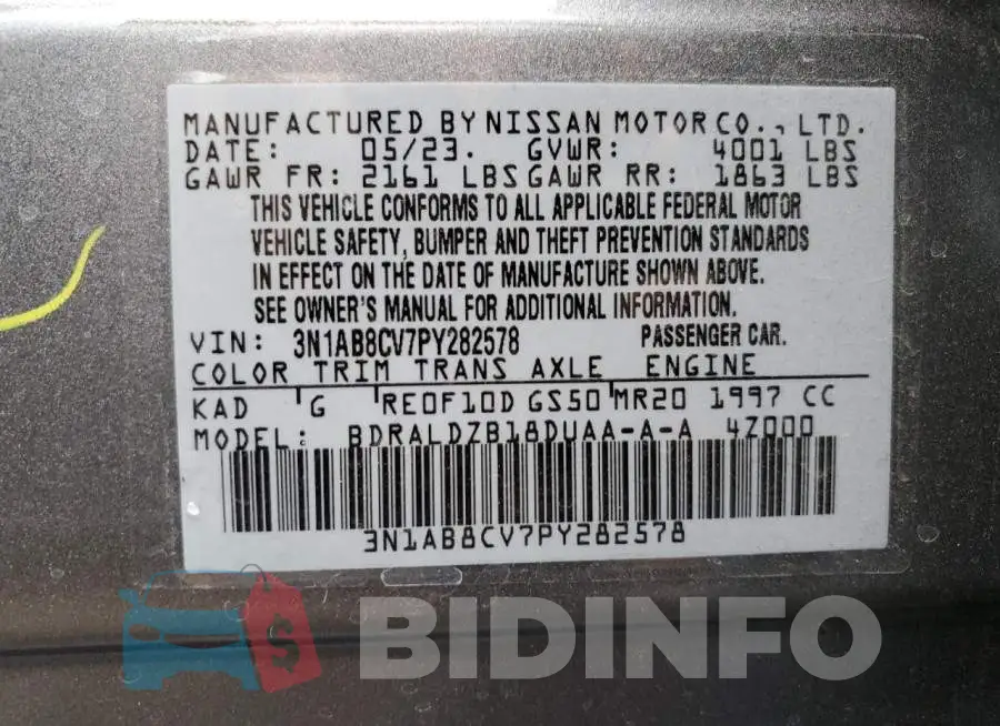 3N1AB8CV7PY282578 Photo# 13