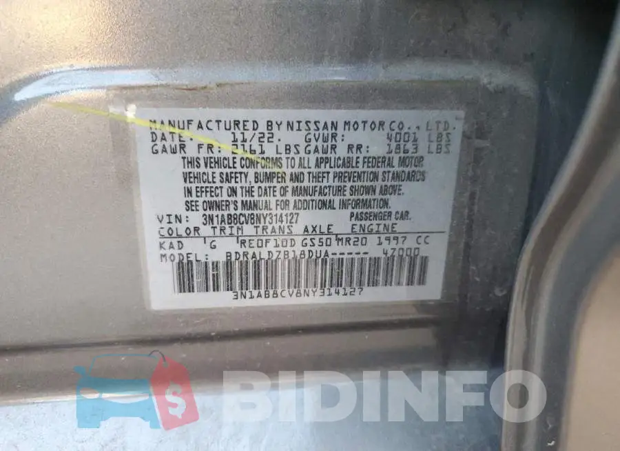 3N1AB8CV8NY314127 Photo# 13