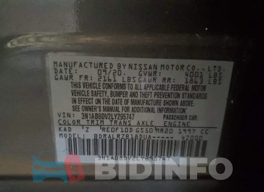 3N1AB8DV2LY295747 Photo# 12