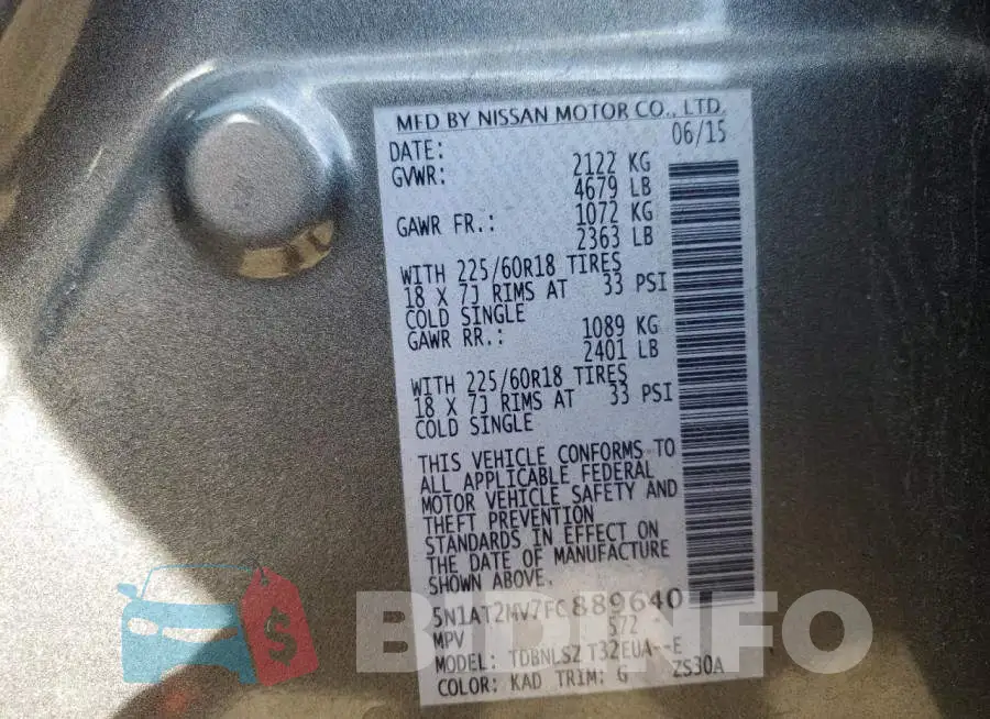 5N1AT2MV7FC889640 Photo# 13