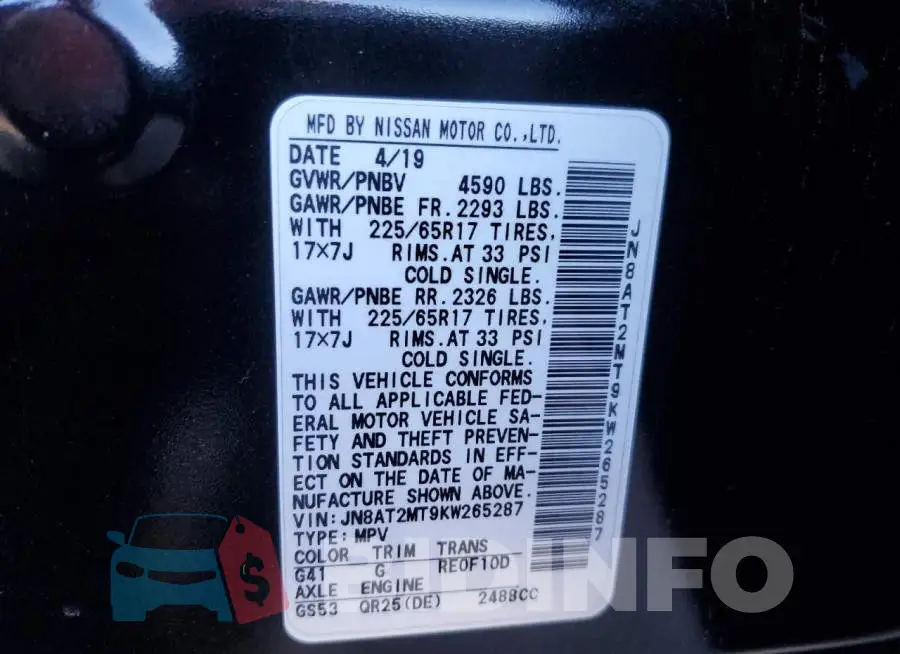 JN8AT2MT9KW265287 Photo# 12