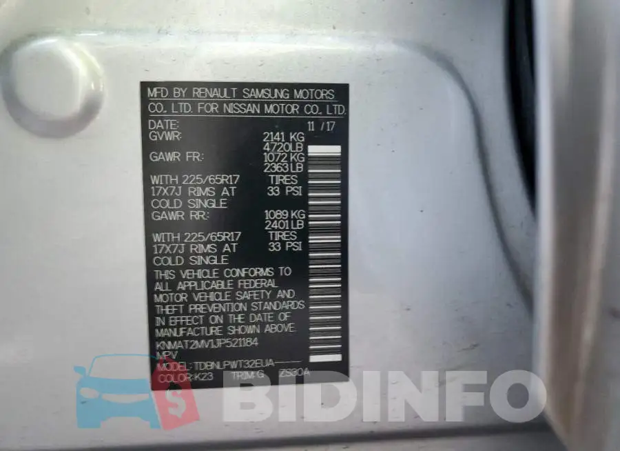 KNMAT2MV1JP521184 Photo# 13